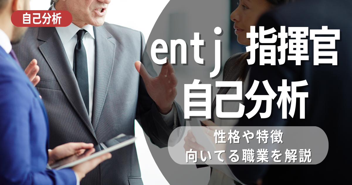 ENTJ指揮官はどのような自己分析となりえる？強み・弱み・職業・人間関係について考察 