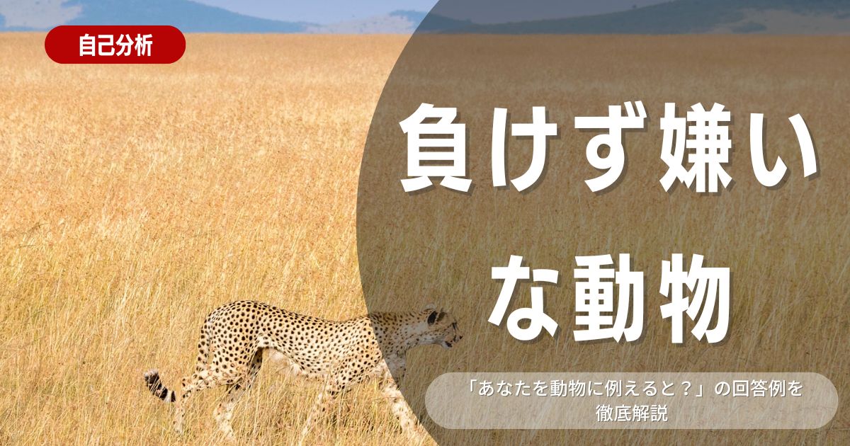 【面接対策】負けず嫌いな動物7選！「自分を動物に例えると何ですか？」の質問に備えよう！