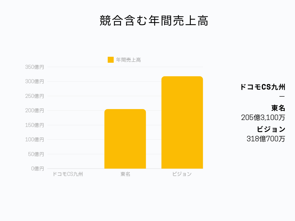 通信業界でのドコモCS九州の立ち位置